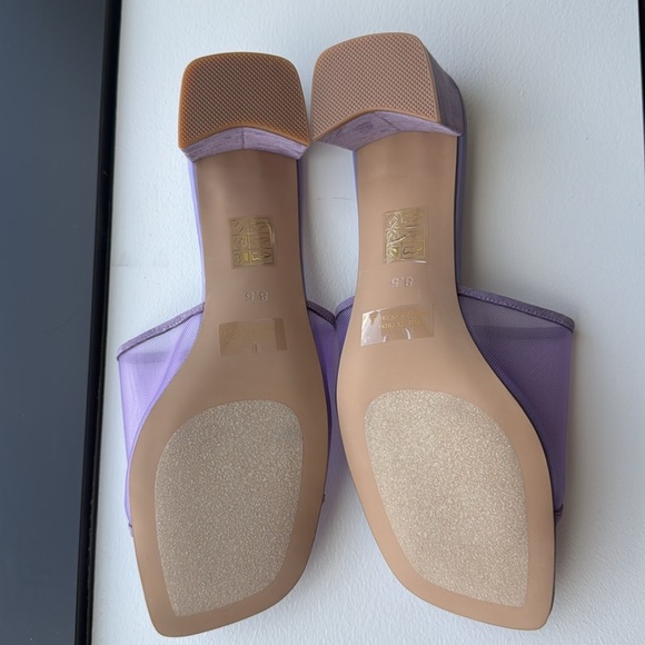Jeffrey Campbell Malinin Block Heel Sandal Size 8.5 Lilac Purple - Picture 9 of 11